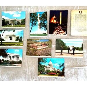 Vintage 1965 Postcard LotOf 9~Our Nations Capitol, Washington D.C. ~Dexter Press